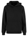 Dames Hoodie Build Your Brand Fluffy BY289 Zwart